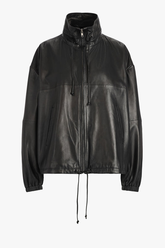 Veste en cuir Jordan noire