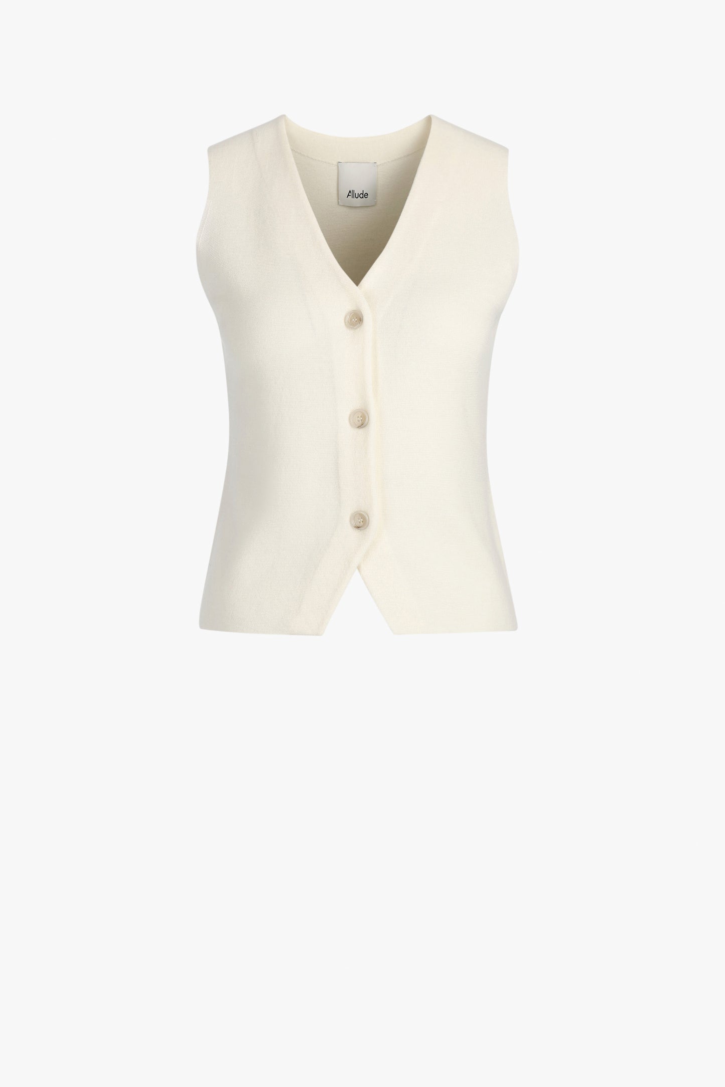 Strickweste V in IvoryAllude - Anita Hass