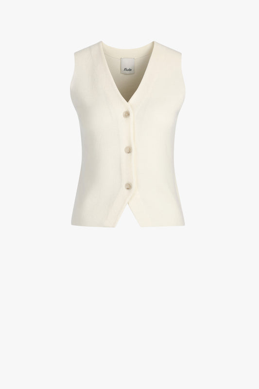 Strickweste V in IvoryAllude - Anita Hass