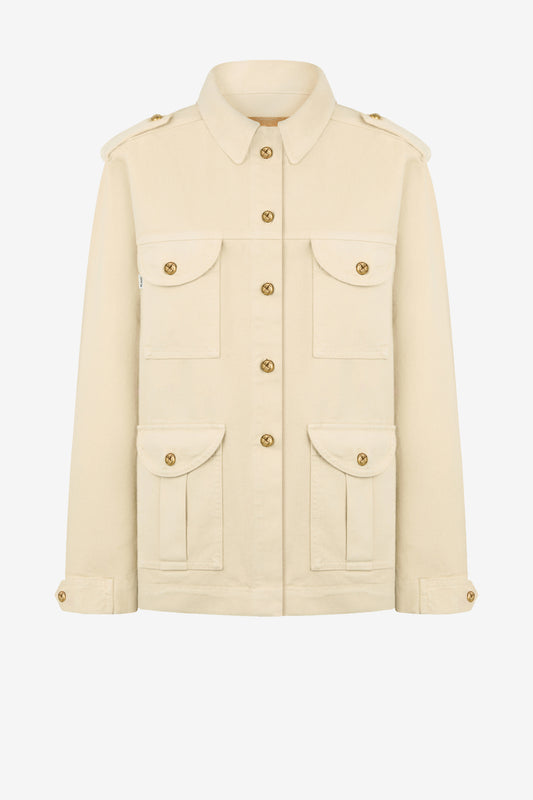 Jeansjacke Sahariana in Nariida AlmondBlazé Milano - Anita Hass