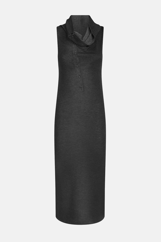 Kleid Button Neck in GreyThe Attico - Anita Hass