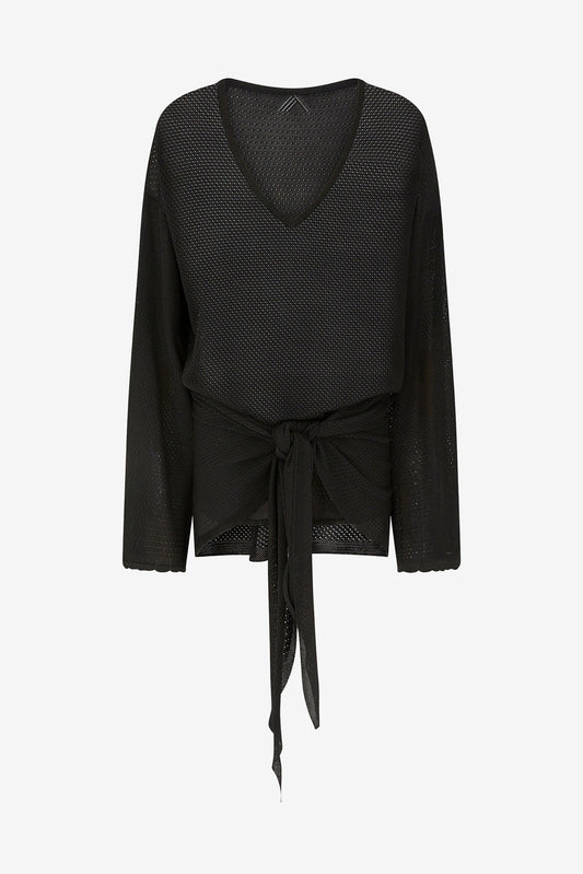 Kleid Openwork in SchwarzThe Attico - Anita Hass