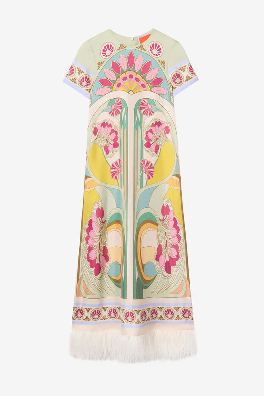 Kleid Swing Feather in Tulip Placée GreenLa Double J - Anita Hass