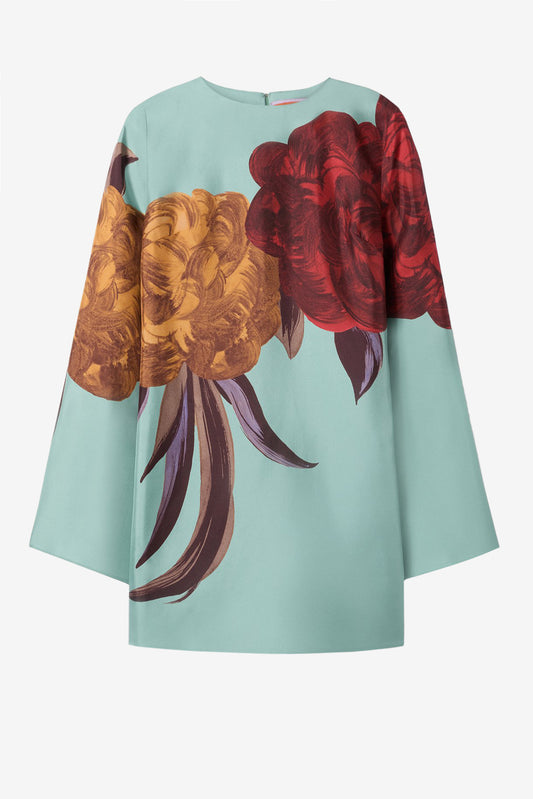 Kleid Swing Mini Peony in Light Blue