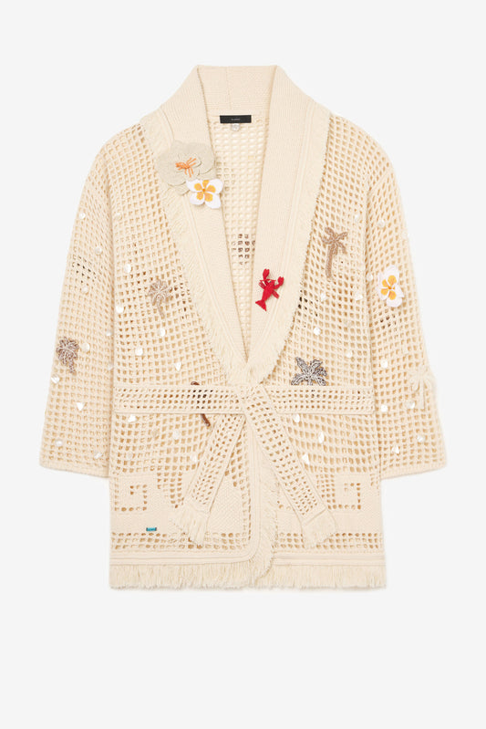 Cardigan Where The Waves Begins in Sand