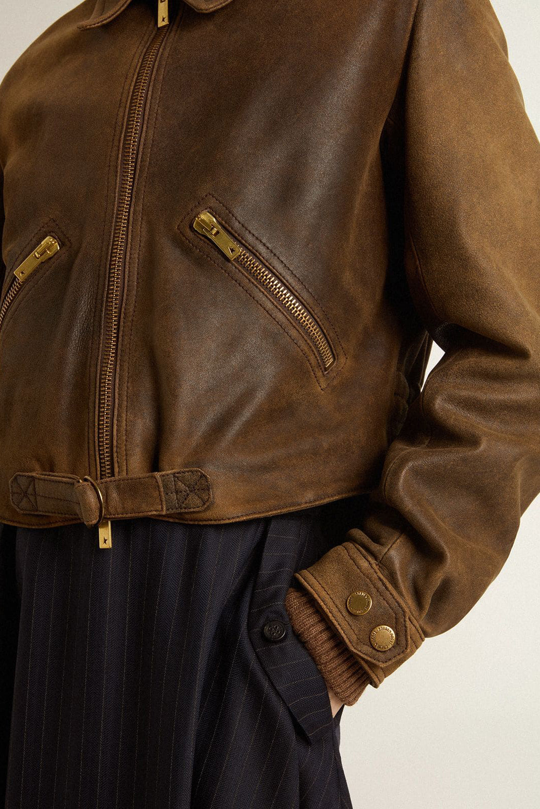 Lederjacke Journey Orlan in BrownGolden Goose - Anita Hass