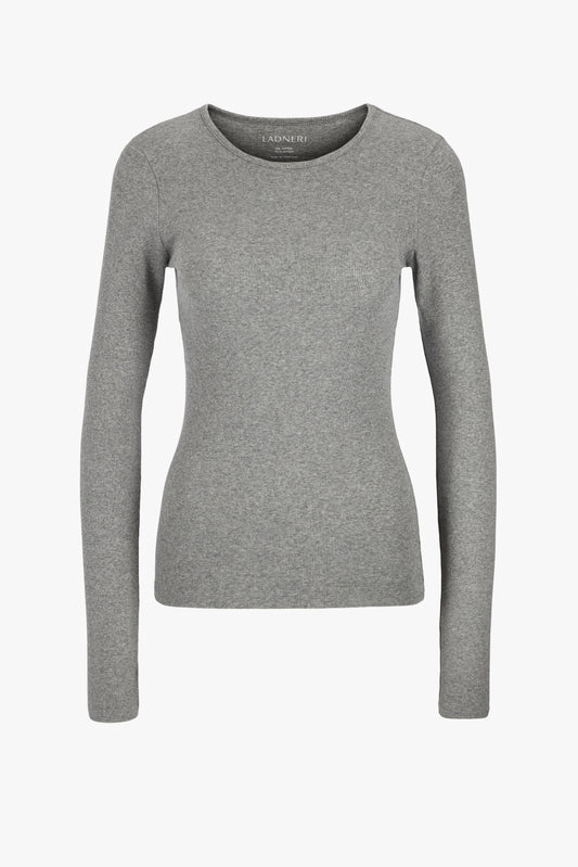 Longsleeve Line in Grau MelangeLadneri - Anita Hass