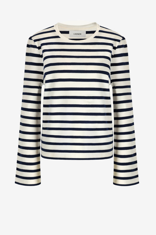 Longsleeve Biarritz in Ivory/NavyLadneri - Anita Hass