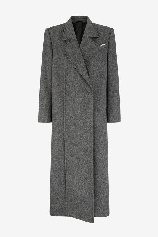 Mantel Double in Dark GreyThe Attico - Anita Hass