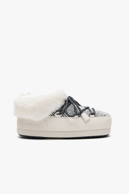 Moon Boot Mules EVX Chalet in White Sand