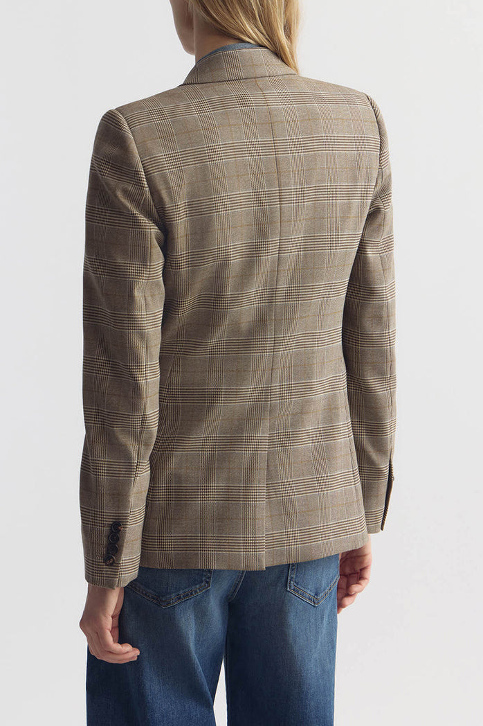 Blazer Anabel in Grey/Ochre Check