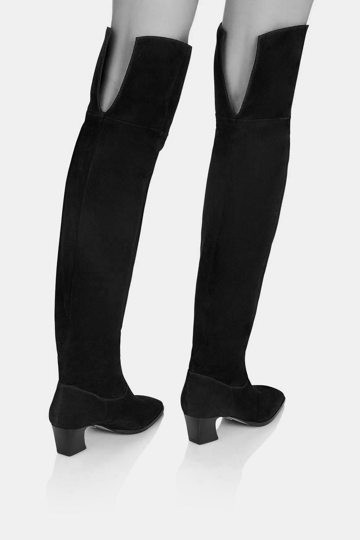 Stiefel Nomad 50 in Suede SchwarzAquazzura - Anita Hass