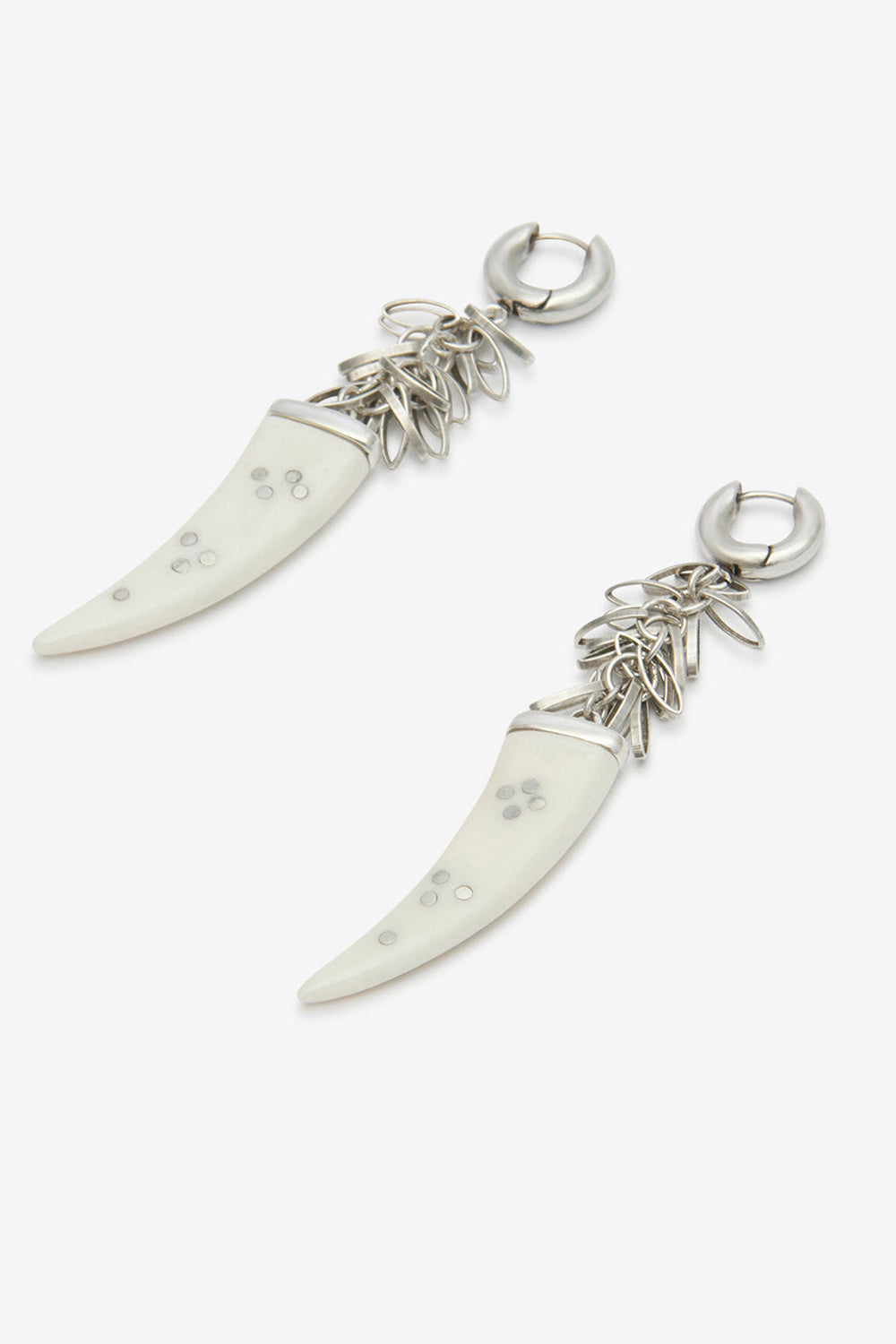 Ellen earrings in ecru/silver