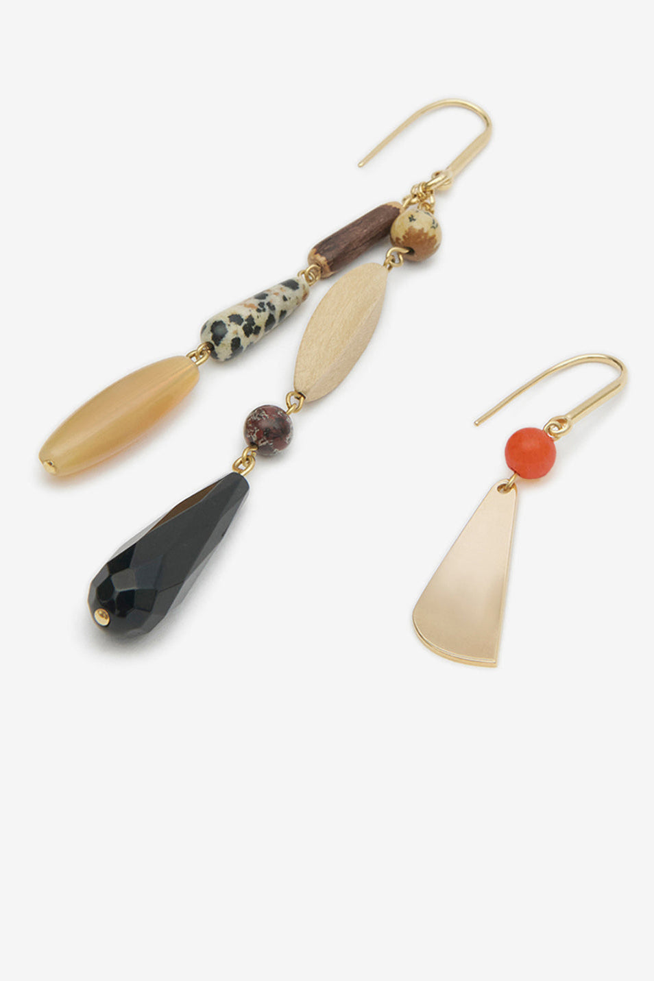 Mahi oorbellen in naturel