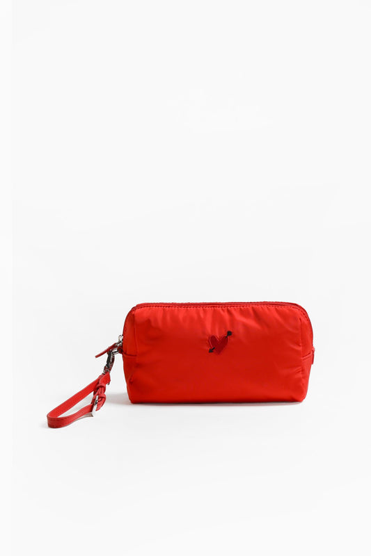 Pouch 'Heart' in Rot NylonAnita Hass - Anita Hass