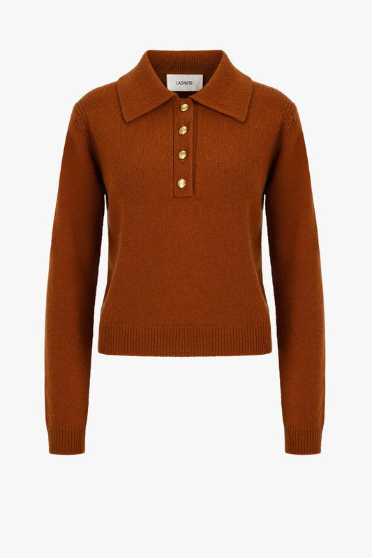 Strickpolo Celeste in Autumn LeaveLadneri - Anita Hass