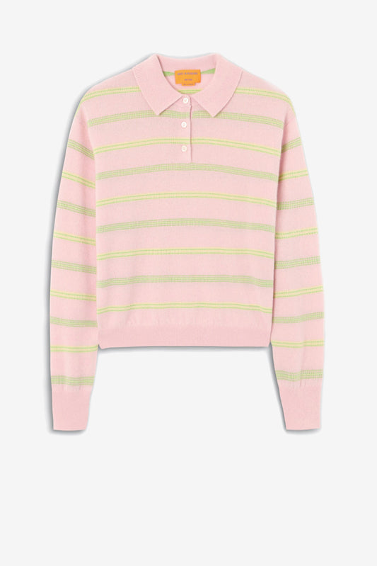 Pullover Collegiate Stripe in Powder Pink