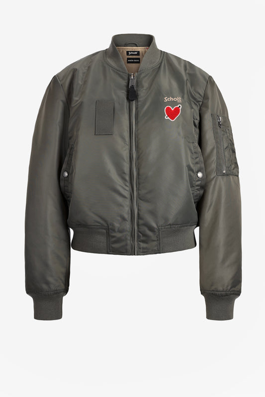 Bomberjacke 'Heart' in OliveSchott x Anita Hass - Anita Hass