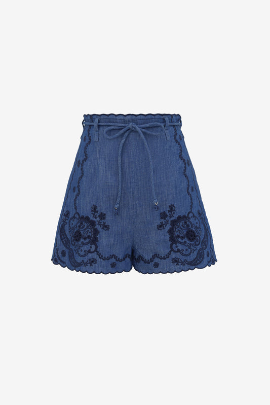Shorts Aster in Railway BlueZimmermann - Anita Hass