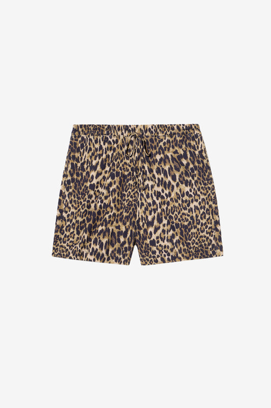 Shorts Frances in Vintage Leopard