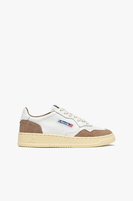 Medalist sneaker in White/Suede Antelope