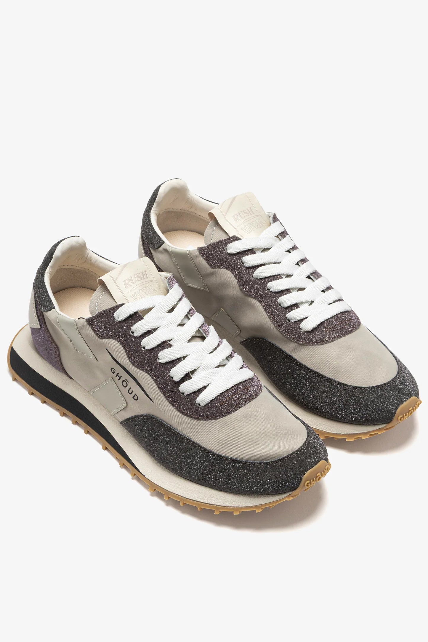 Sneaker Rush Starlight in Glitter Brown/Nylon BeigeGhoud - Anita Hass