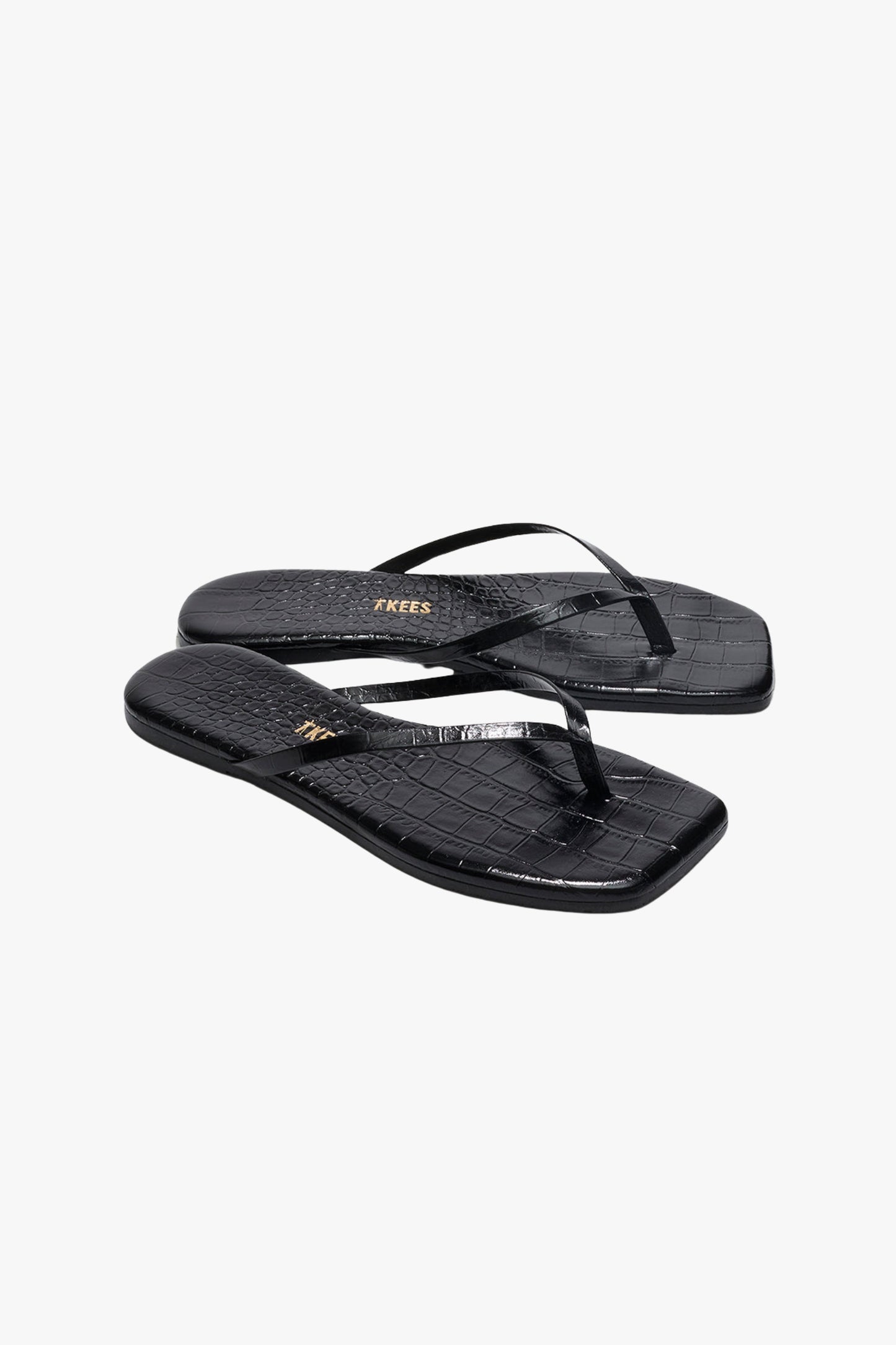 Sandale Lili Square in Croco SableTKees - Anita Hass