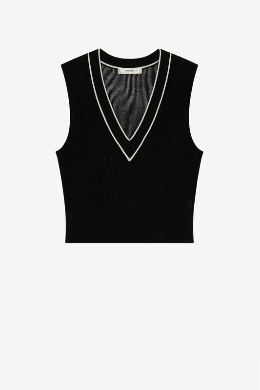 Stricktop The Varsity in Schwarz/WeißFrame - Anita Hass