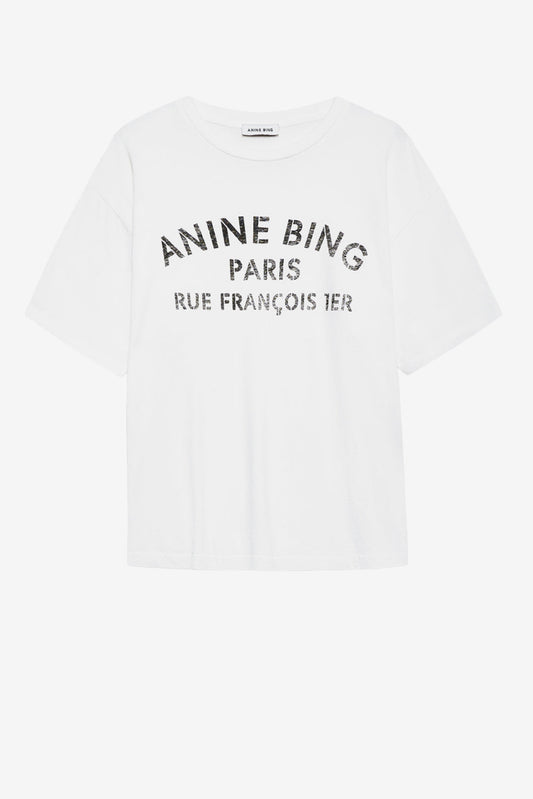 T-Shirt Cohen Stencil in IvoryAnine Bing - Anita Hass