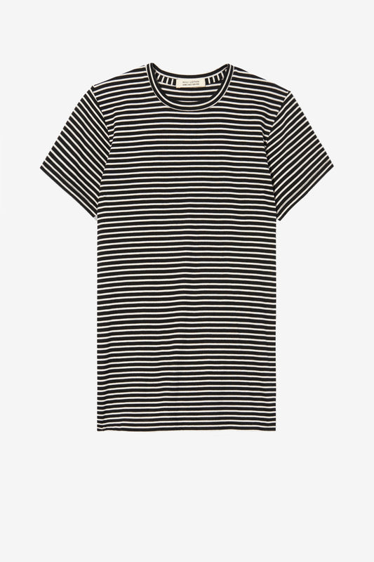 T-Shirt Lana in Black/Ivory