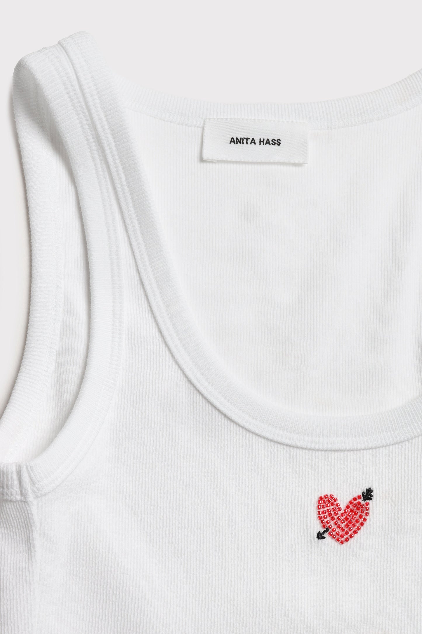 Tank Top Pearl Heart in WeißAnita Hass - Anita Hass