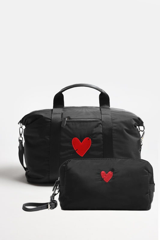 Taschen Set 'Heart' Large in Schwarz NylonAnita Hass - Anita Hass