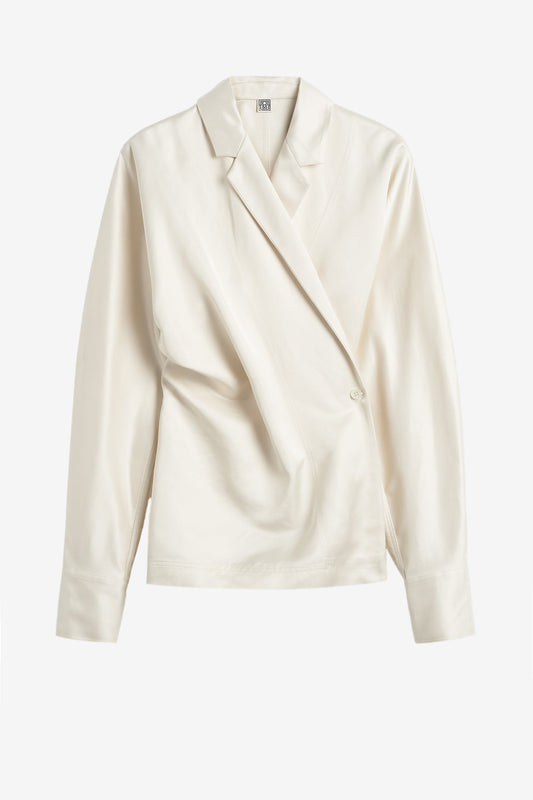 Wickelbluse in EcruToteme - Anita Hass