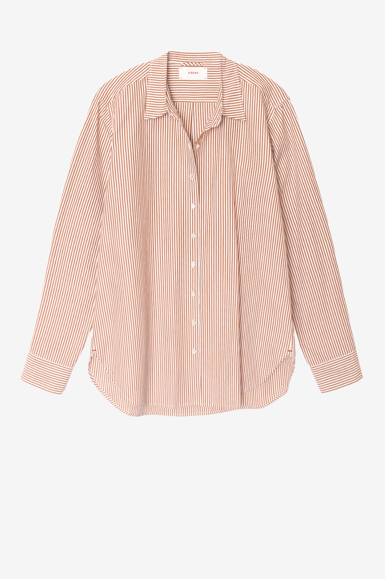 Bluse Beau in Burnt Sienna Stripe