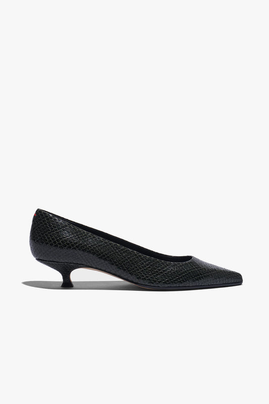 Cari Kitten Heel in Snake Moss