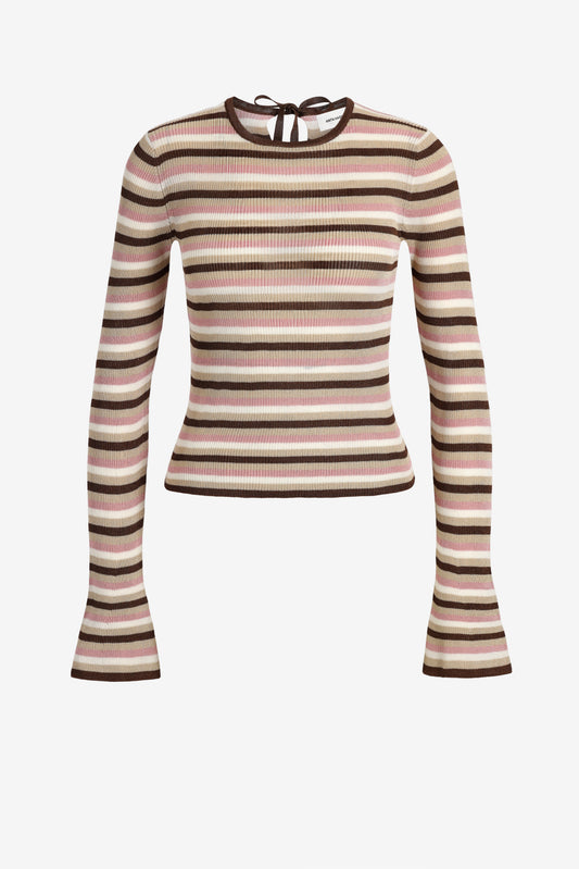 Longsleeve Sunset Glow in Striped Lurex - Anita Hass