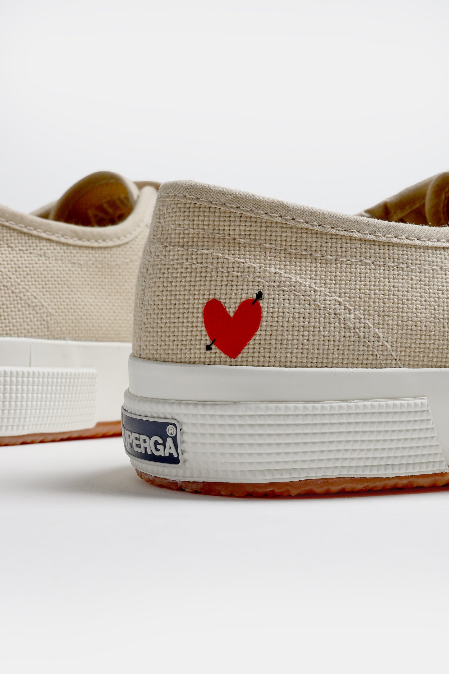 Sneaker 2750 'Heart' in Beige Superga x Anita Hass - Anita Hass