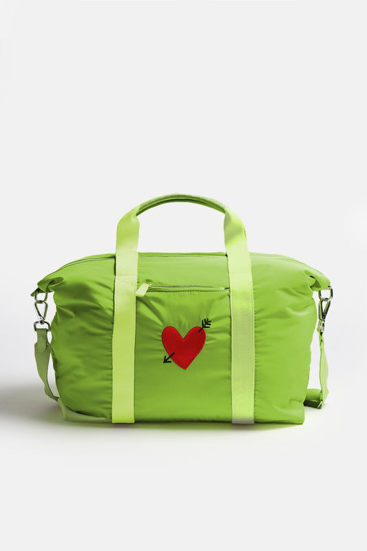 Tasche 'Heart' in Matcha Nylon - Anita Hass