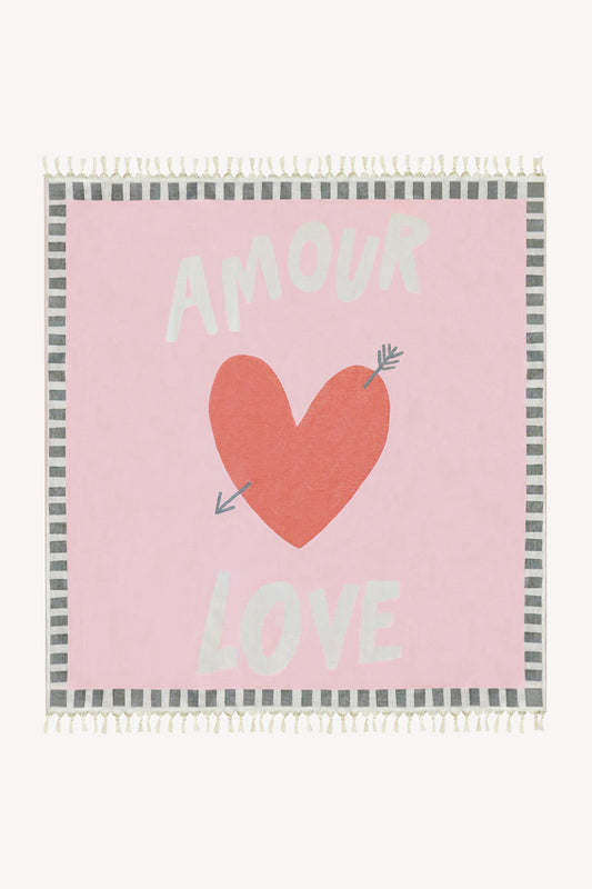 Tuch 'Amour' in Rosa - Anita Hass