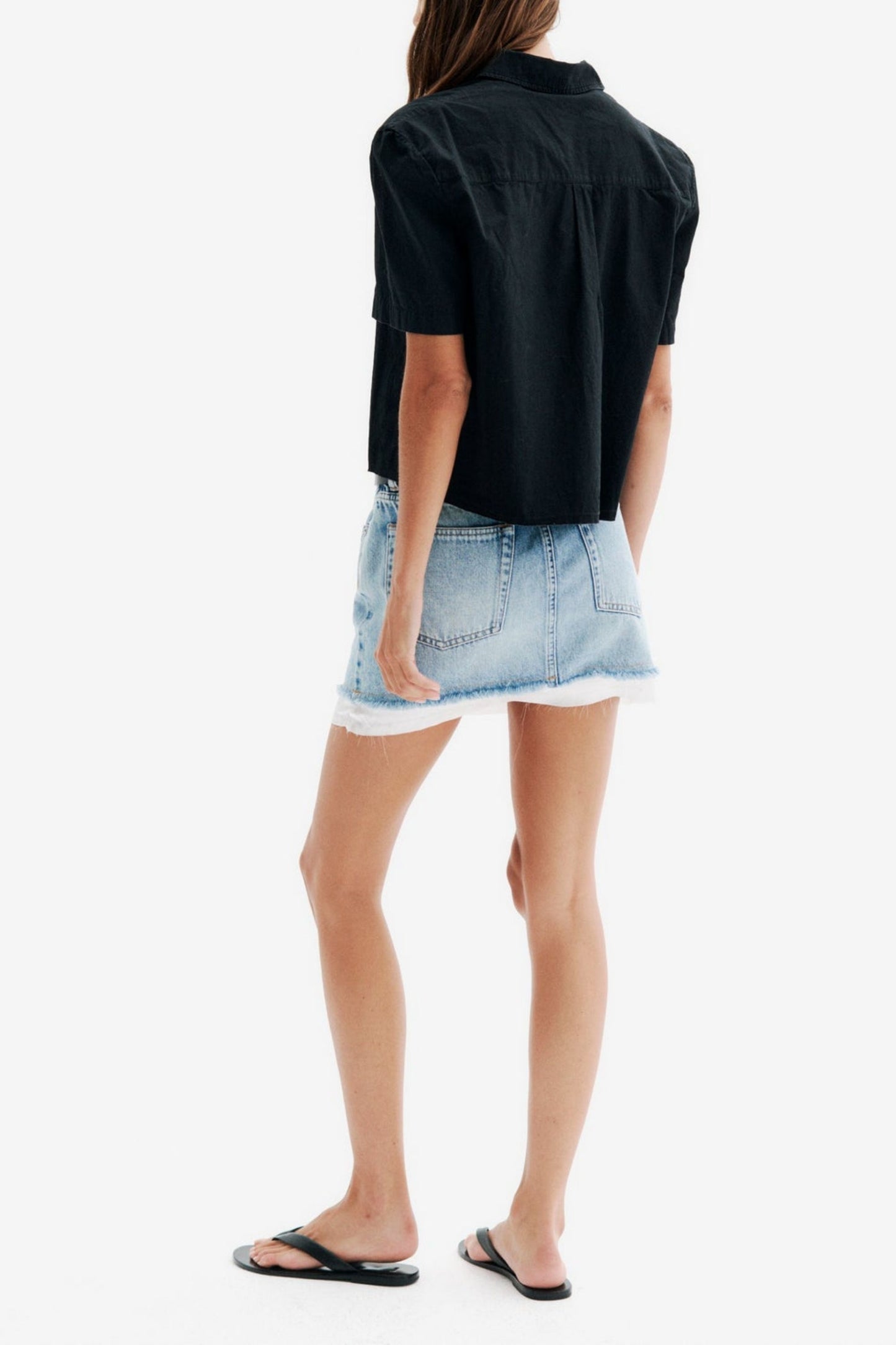 Nyra Denim Skirt in Light WashAll Three - Anita Hass