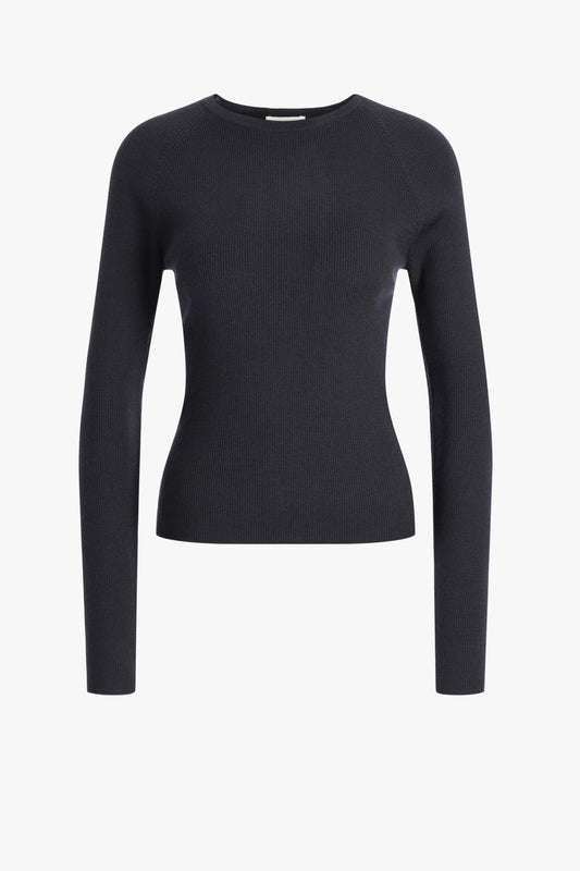 Longsleeve Round in Midnight Blue Allude