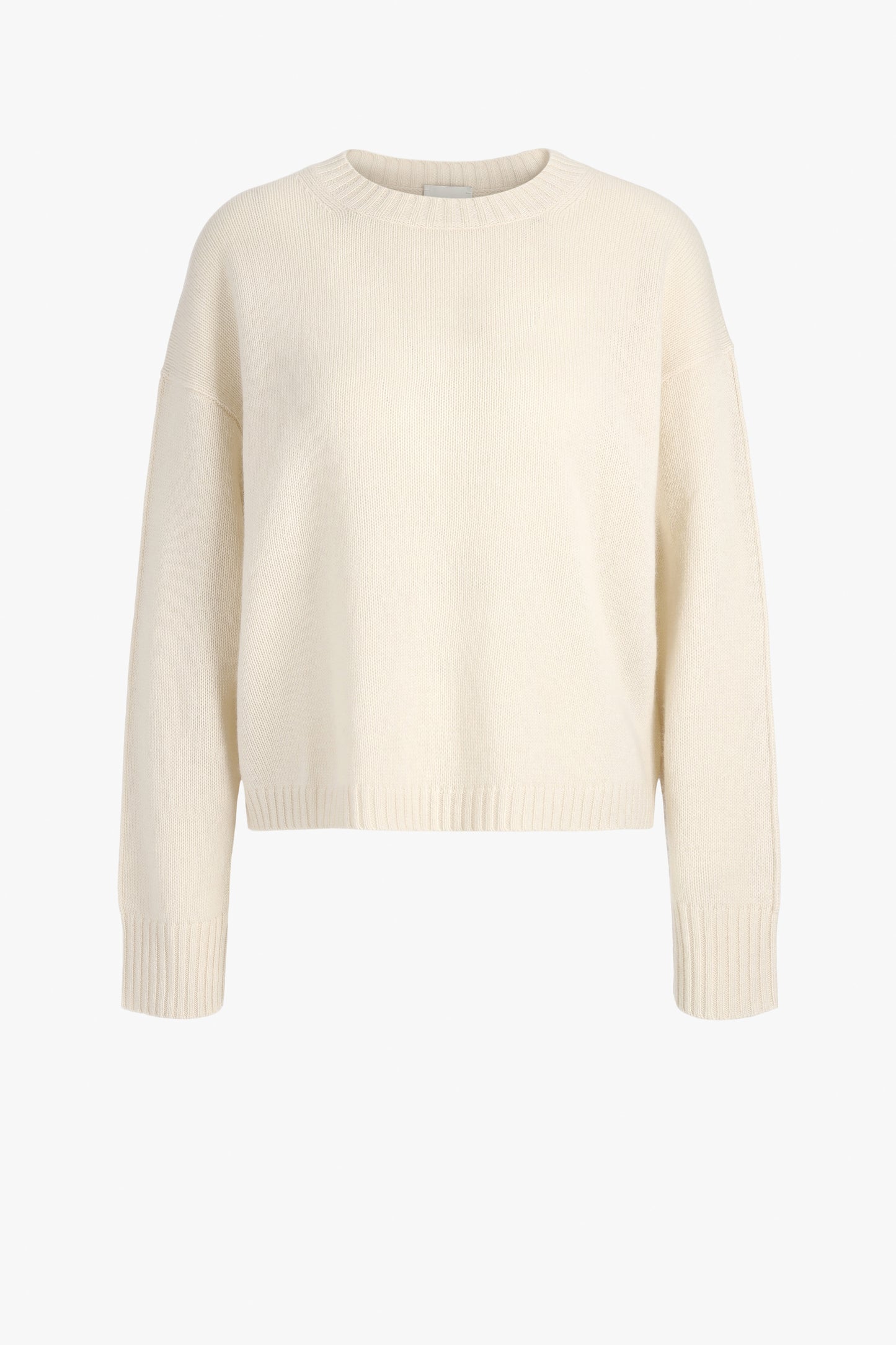 Wide Round Sweater in CreamAllude - Anita Hass