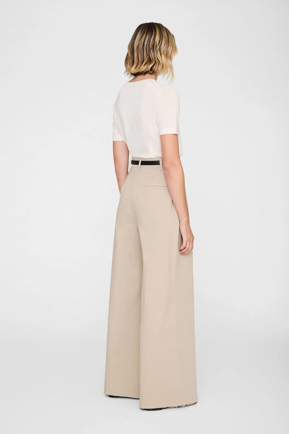 Lou Pants in Beige by Anine Bing - Anita Hass