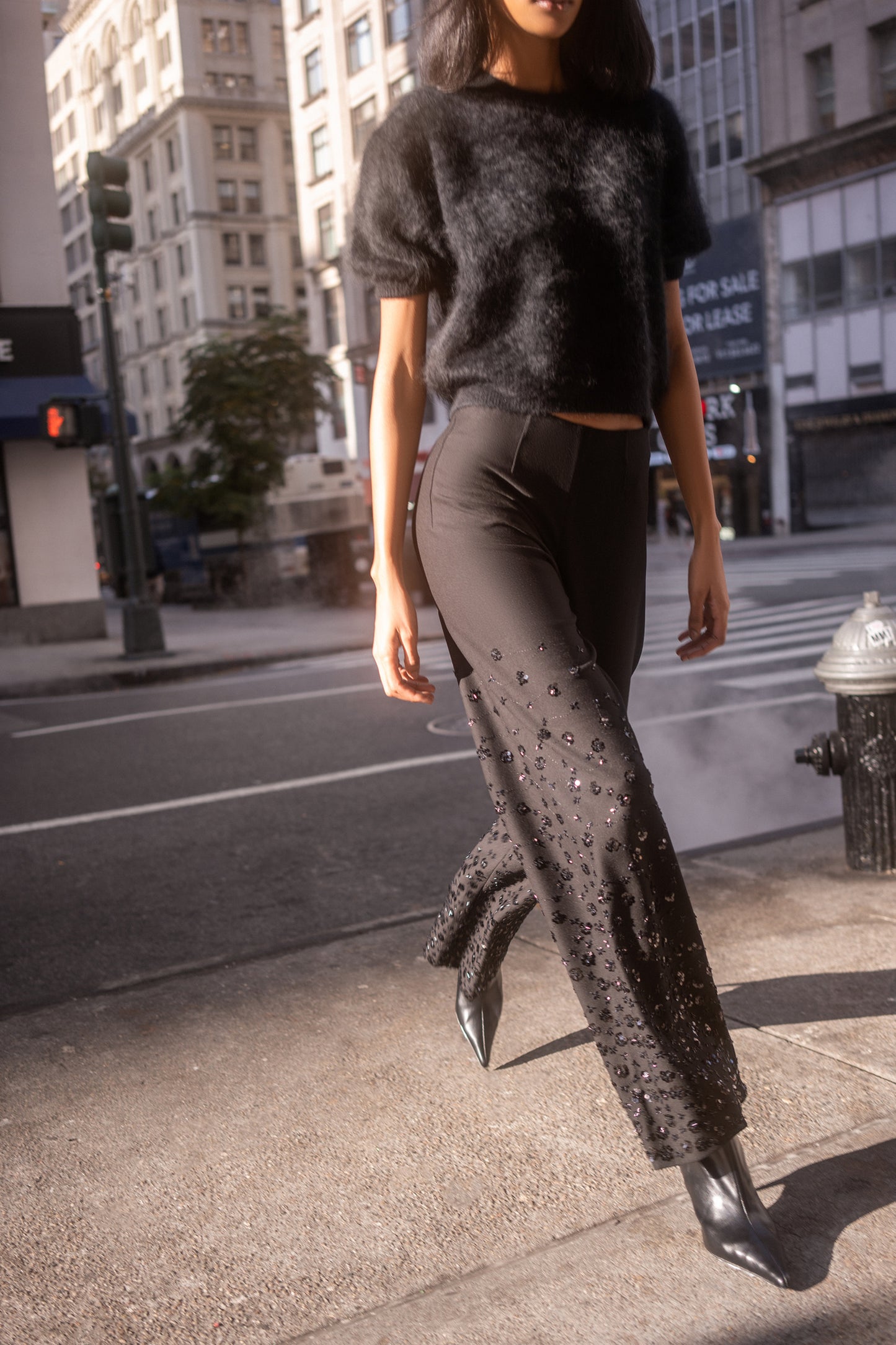 Hose Kimberly Flower Pearl in SchwarzSeductive - Anita Hass