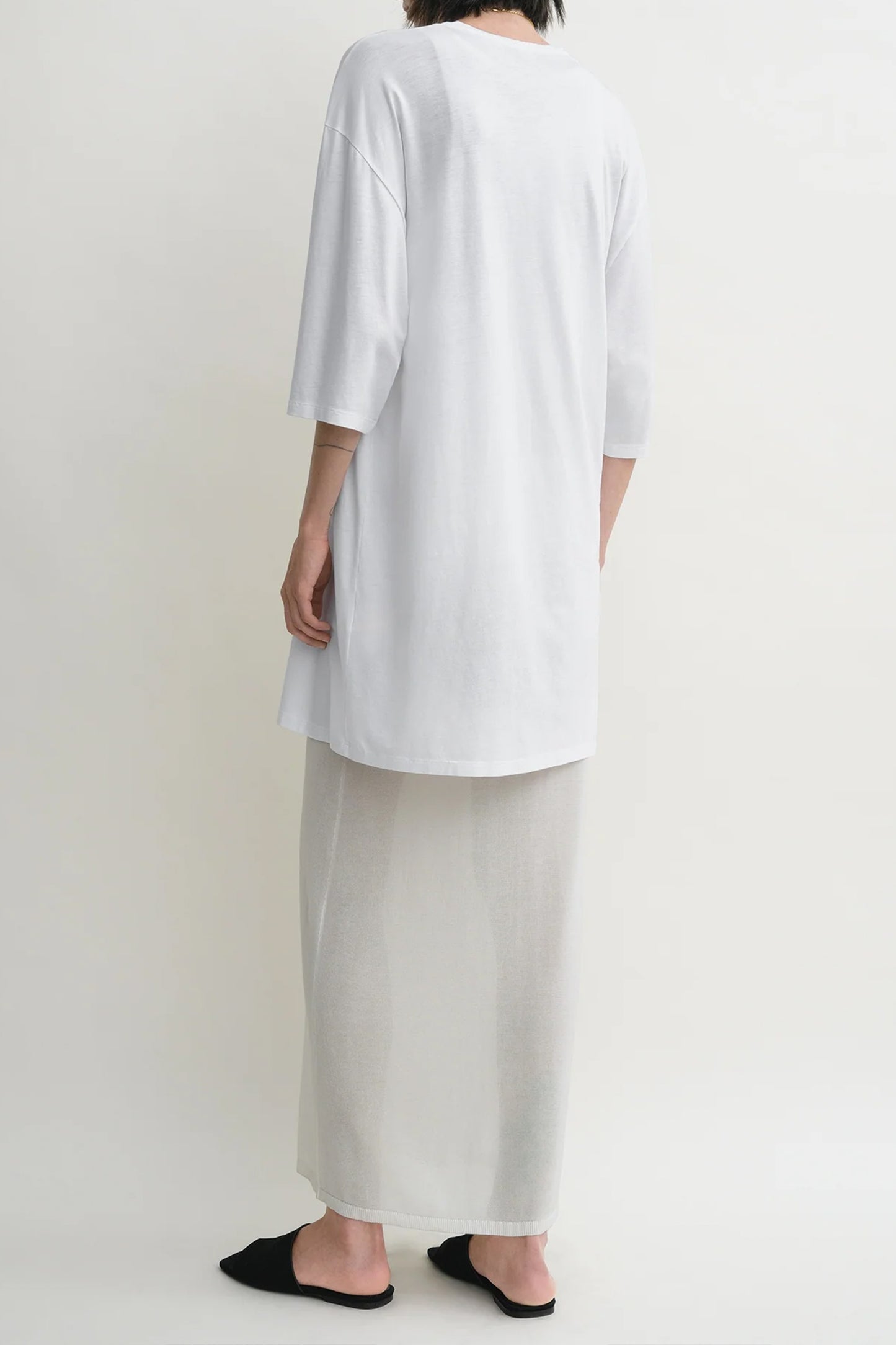 Kleid Relaxed Tee in WeißToteme - Anita Hass