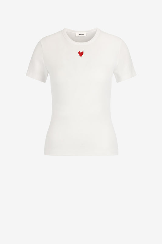 Baby Tee Heart in White by Anita Hass - Anita Hass