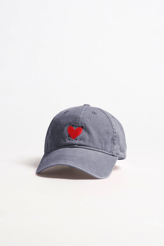 Cap Heart in Washed Navy by Anita Hass - Anita Hass