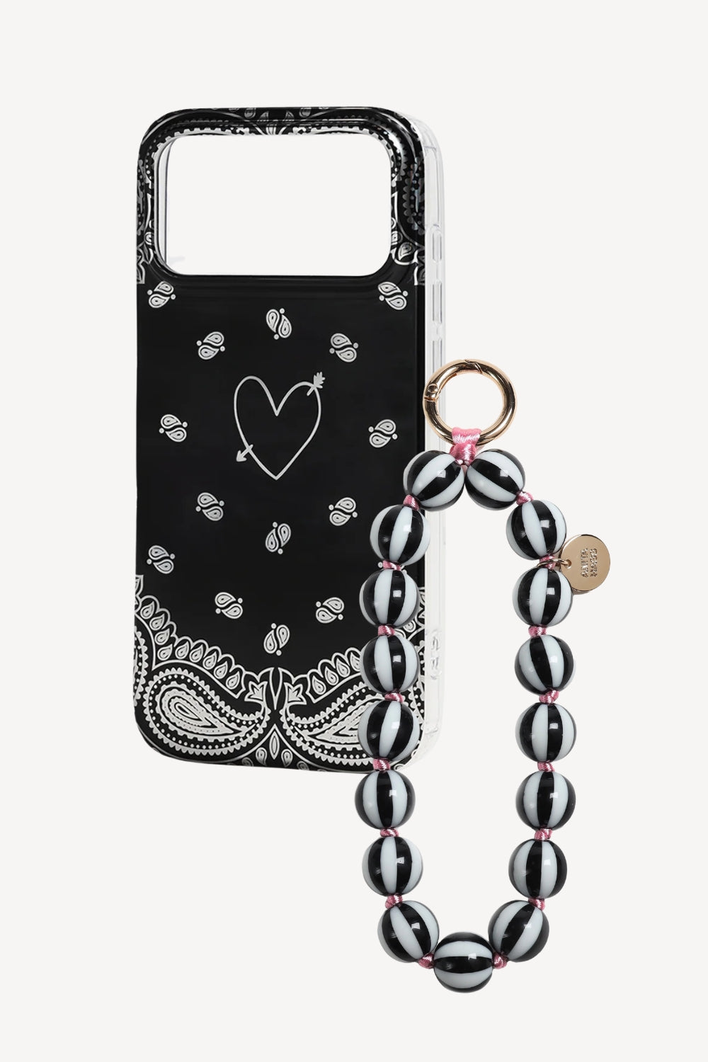 Handy Set Paisley in Schwarz
