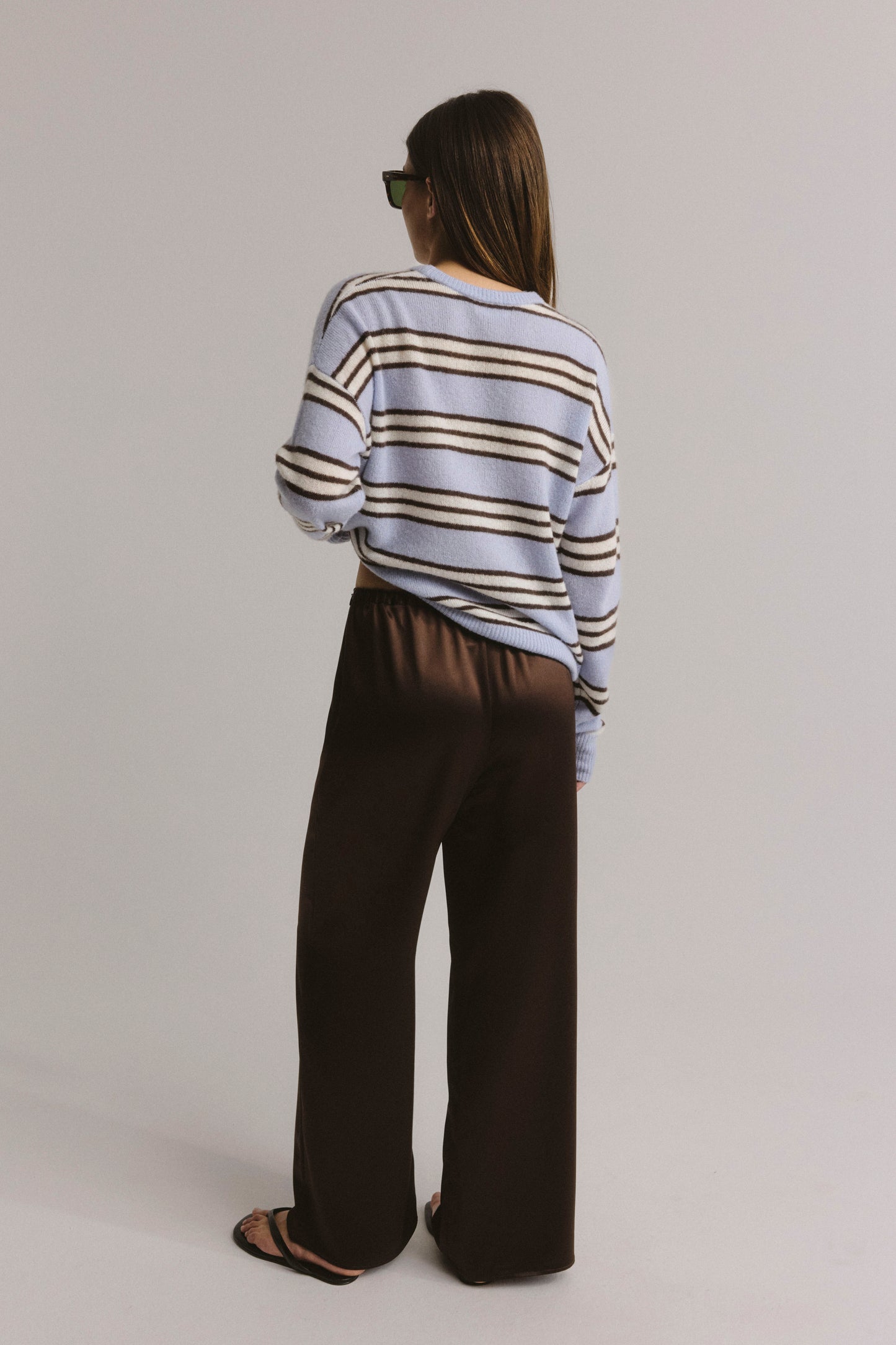 Elegant Flow Pants in Dark Brown by Anita Hass - Anita Hass