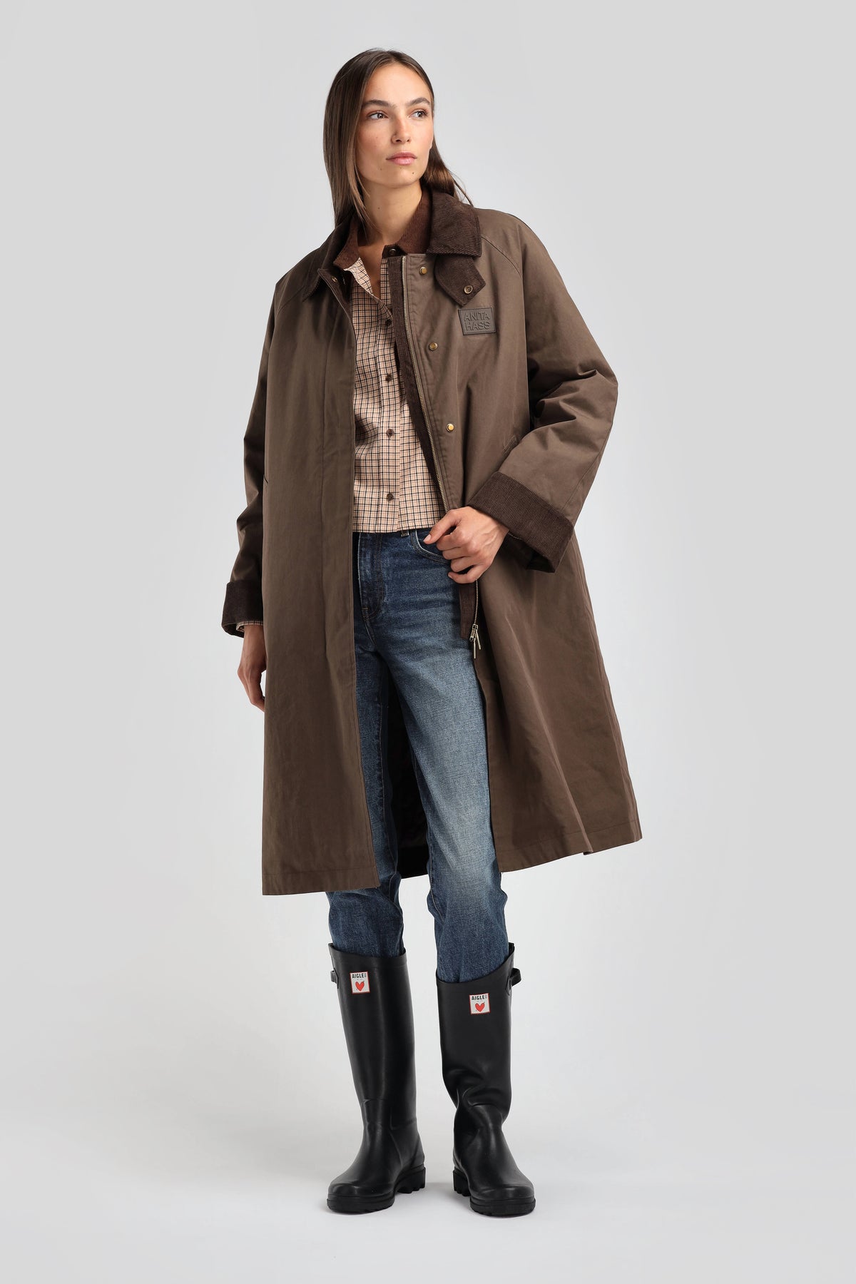 Rain Set in Dark Brown/Olive by Anita Hass - Anita Hass